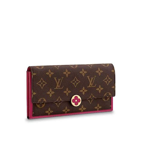 louis vuitton flore wallet m64585|Louis Vuitton Monogram Canvas Wallet Flore Wallet Fuchsia .